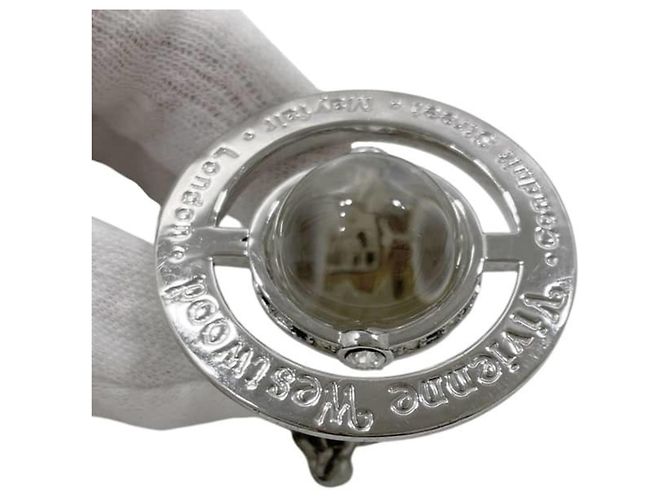 Collana Vivienne Westwood con strass argento - vista 5