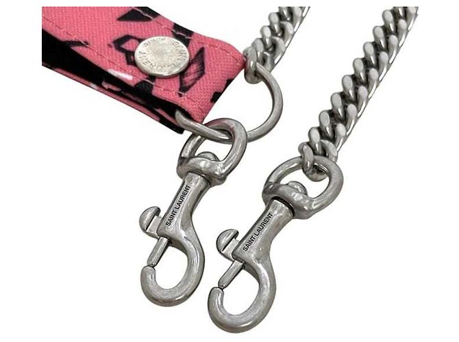 Cartera tri-fold Yves Saint Laurent Negro Rosa - vista 8