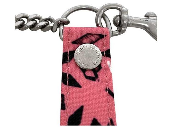 Cartera tri-fold Yves Saint Laurent Negro Rosa - vista 9