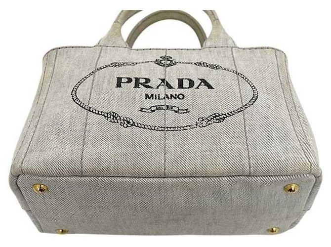 Borsa Tote 2-Way Prada Canapa Marrone - vista 9