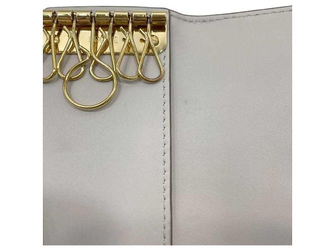 Loewe Gray Leather Keycase Brown - view 7