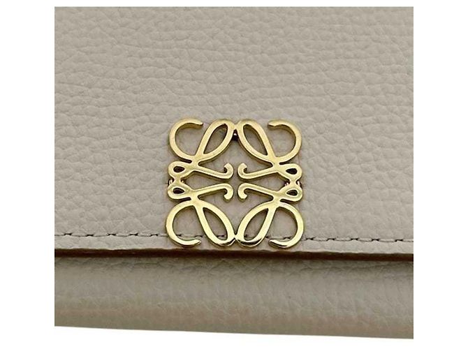 Loewe Gray Leather Keycase Brown - view 9