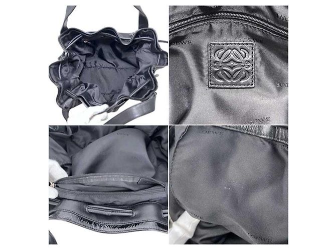Borsa Tote Loewe Anagram Nero - vista 3