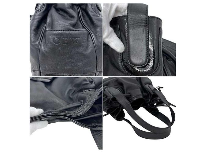 Borsa Tote Loewe Anagram Nero - vista 5