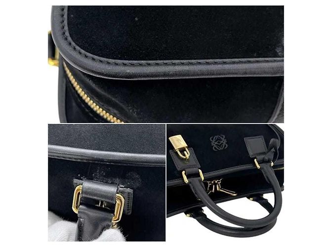 Borsa Loewe Amazona 28 Anagram Nero - vista 6