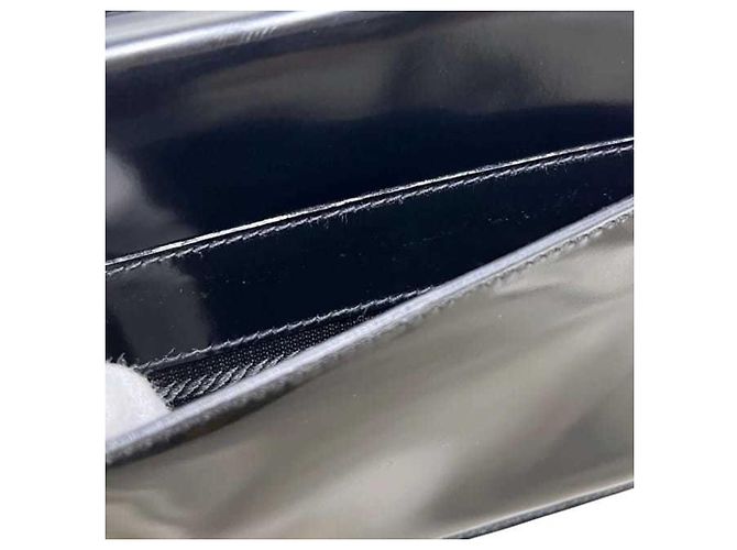 Borsa a tracolla in pelle Prada B6798 Nero - vista 9