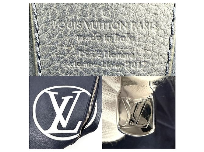 Borsa a tracolla Louis Vuitton Eastside Duffle da uomo Blu navy - vista 5