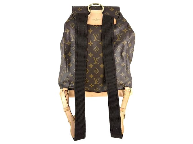 Zaino Louis Vuitton Montsouris GM Marrone - vista 2