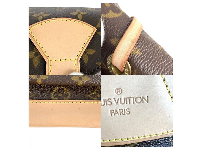 Zaino Louis Vuitton Montsouris GM Marrone - vista 7
