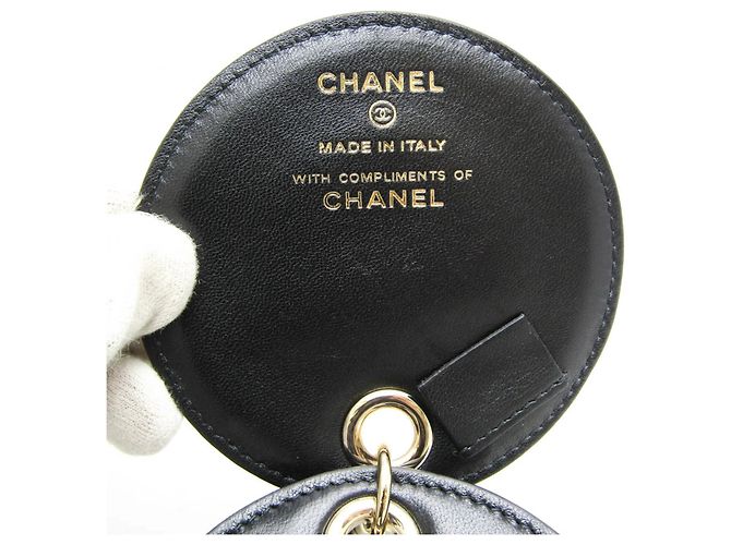 Chanel Name Tag Quilted Leather Black - view 7