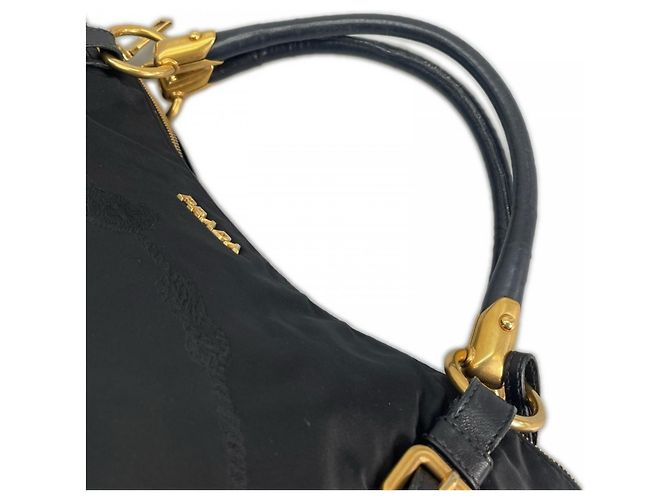 Borsa a mano Prada in nylon nero - vista 11