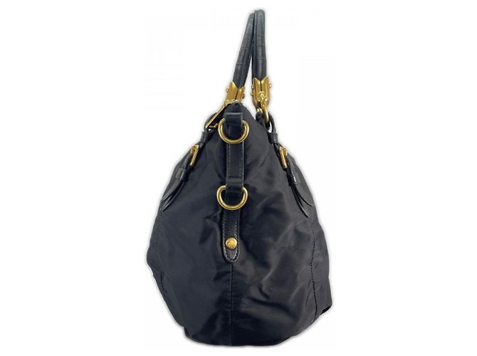 Borsa a mano Prada in nylon nero - vista 3