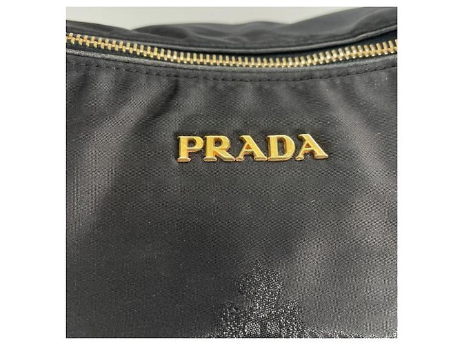 Borsa a mano Prada in nylon nero - vista 8