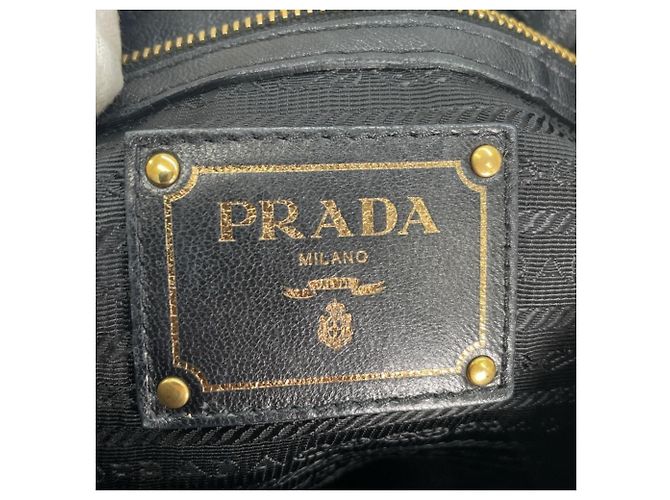 Borsa a mano Prada in nylon nero - vista 9