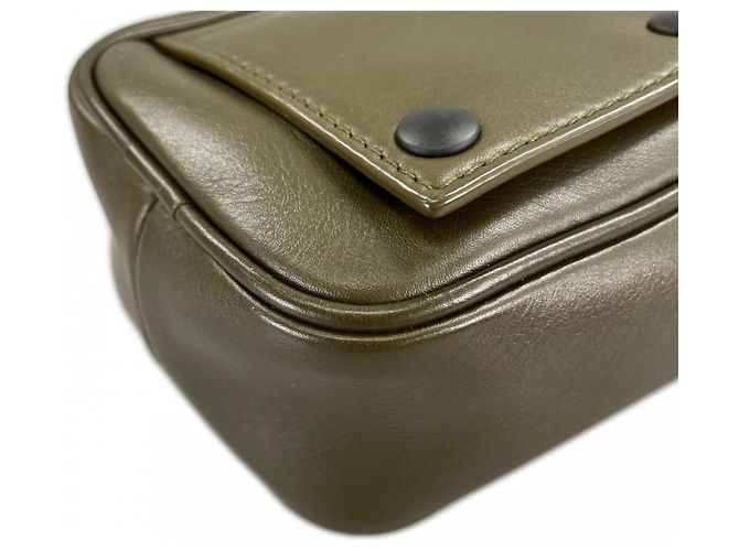 Borsa a tracolla Bottega Veneta Leggero Khaki Cachi - vista 14