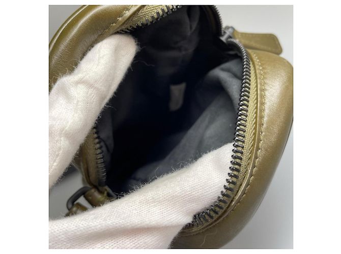 Borsa a tracolla Bottega Veneta Leggero Khaki Cachi - vista 5