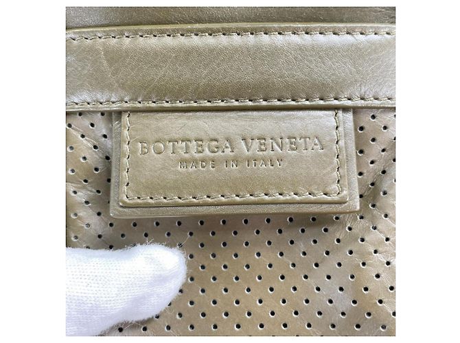 Borsa a tracolla Bottega Veneta Leggero Khaki Cachi - vista 8