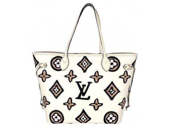Borsa Tote Louis Vuitton Neverfull MM Nero - vista 2
