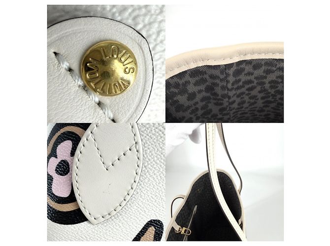 Borsa Tote Louis Vuitton Neverfull MM Nero - vista 6