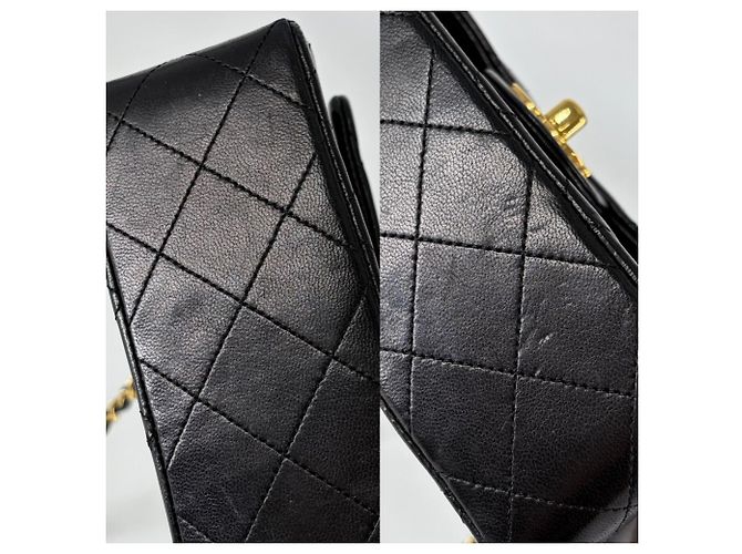 Borsa a tracolla Chanel Mini Matelassé Nero - vista 10