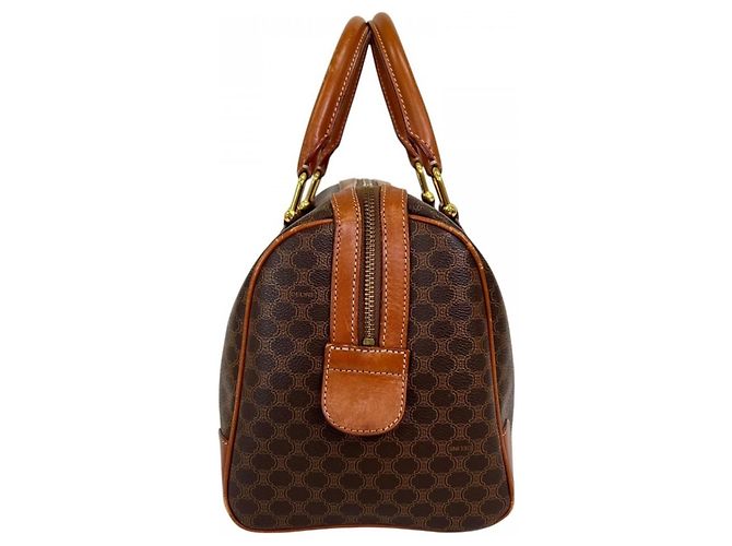 16 Céline Borsa Boston Celine in pelle marrone - vista 3