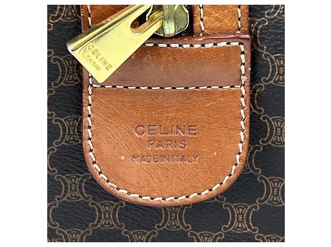16 Céline Borsa Boston Celine in pelle marrone - vista 6