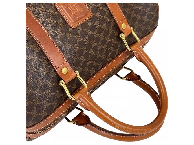 16 Céline Borsa Boston Celine in pelle marrone - vista 8