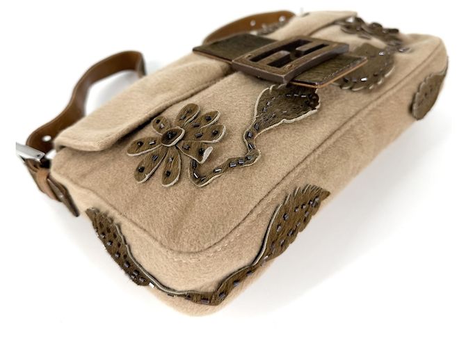 Borsa a secchiello Fendi Mamma Marrone - vista 3