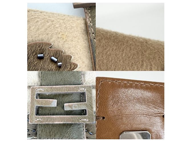 Borsa a secchiello Fendi Mamma Marrone - vista 6