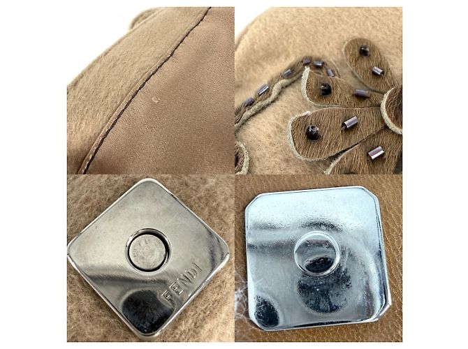 Borsa a secchiello Fendi Mamma Marrone - vista 7