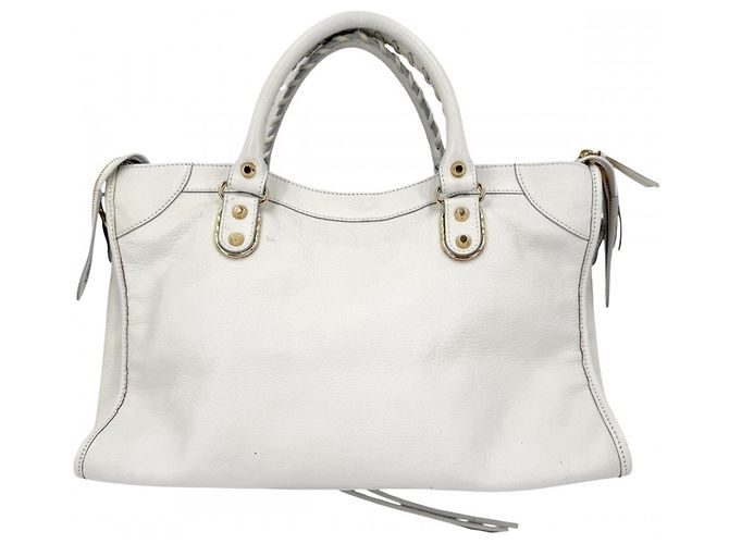 Everyday Borsa Balenciaga Metallic Edge Bianco Metallico - vista 2