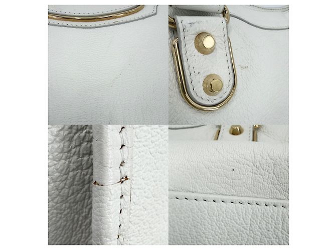Everyday Borsa Balenciaga Metallic Edge Bianco Metallico - vista 6