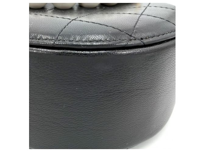 Borsa a tracolla mini Matelassé da donna Chanel Nero Bianco - vista 6