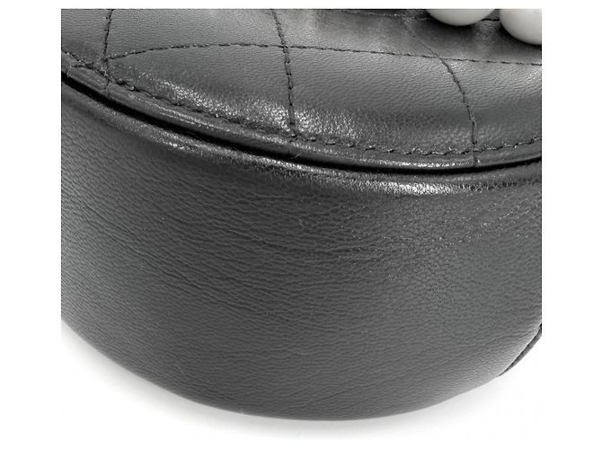 Borsa a tracolla mini Matelassé da donna Chanel Nero Bianco - vista 8