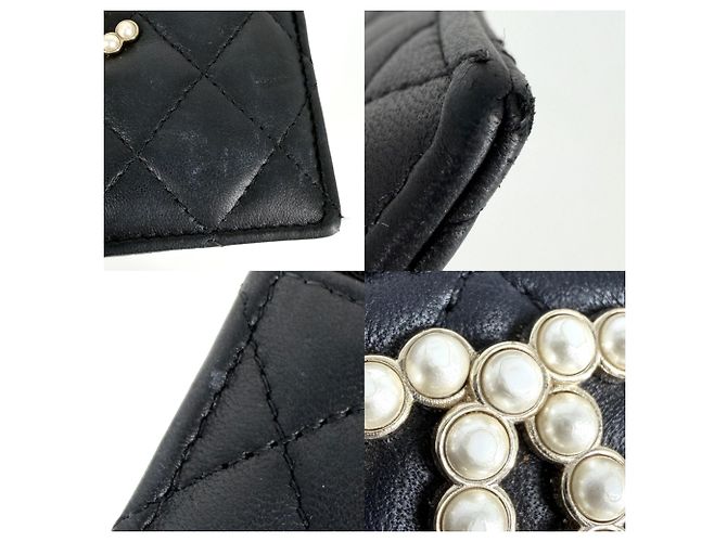 Tarjetero Chanel Negro Blanco - vista 6