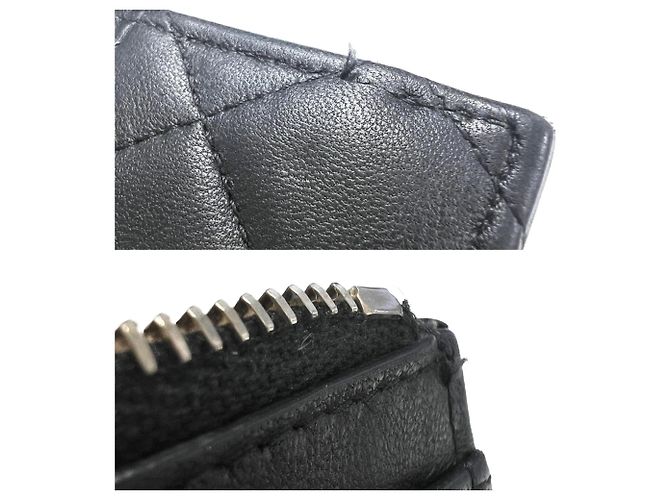 Tarjetero Chanel Negro Blanco - vista 8