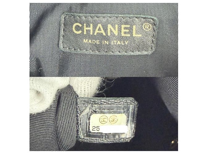 Borsa a tracolla Chanel in pelle nera Nero - vista 5