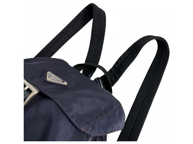 Zaino Prada da donna B4650 Bianco Blu navy - vista 7