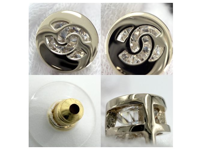 Orecchini Chanel da donna - Design Coco Mark Bianco - vista 4
