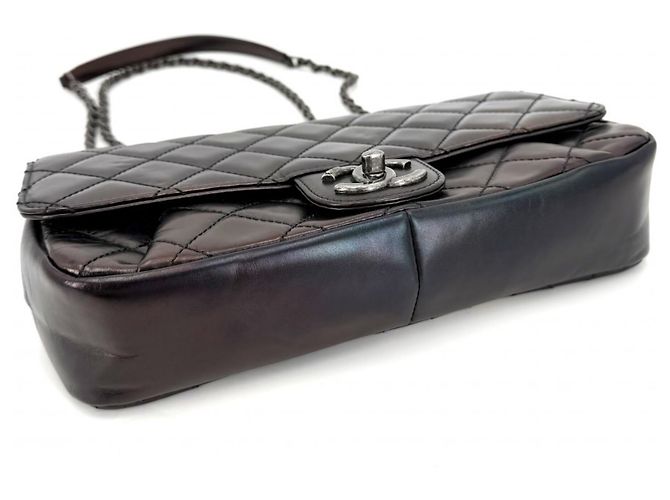 Borsa a tracolla Chanel da donna Marrone Bianco - vista 3