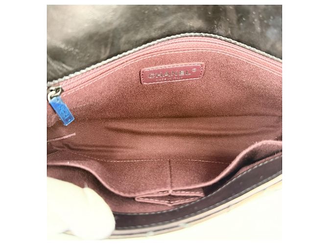 Borsa a tracolla Chanel da donna Marrone Bianco - vista 4