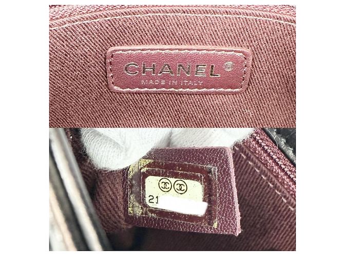 Borsa a tracolla Chanel da donna Marrone Bianco - vista 5