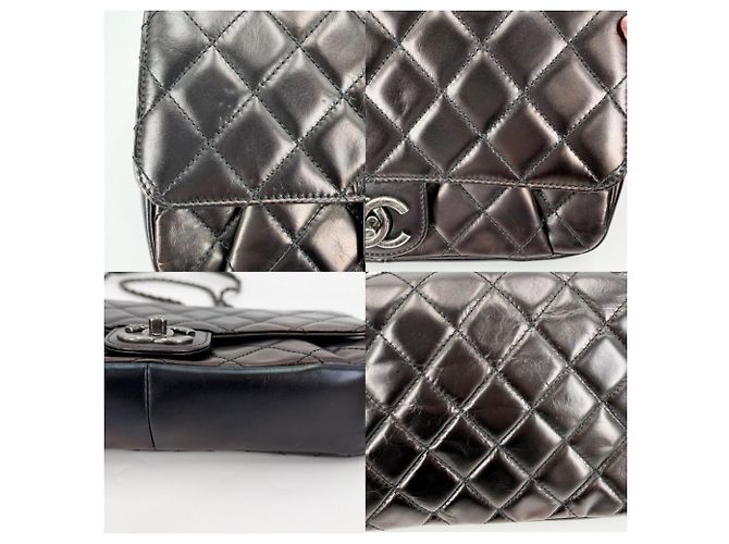 Borsa a tracolla Chanel da donna Marrone Bianco - vista 6