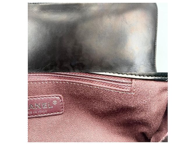 Borsa a tracolla Chanel da donna Marrone Bianco - vista 7