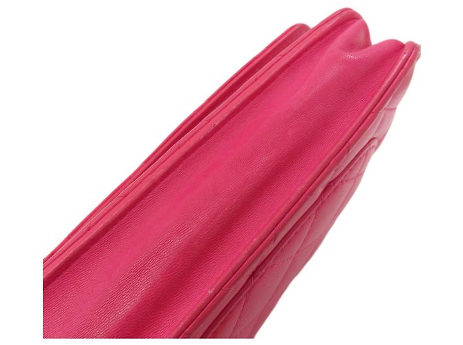 Borsa a tracolla Chanel Chain Wallet Matelassé Rosa - vista 18