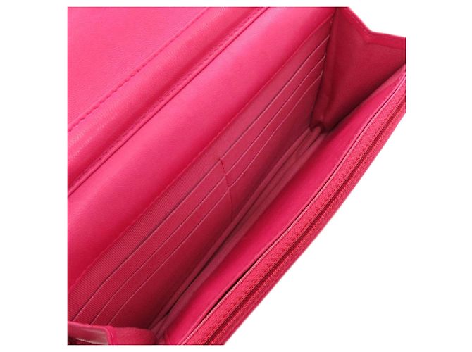 Borsa a tracolla Chanel Chain Wallet Matelassé Rosa - vista 6