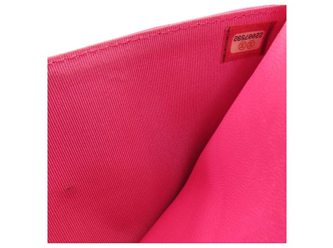 Borsa a tracolla Chanel Chain Wallet Matelassé Rosa - vista 9