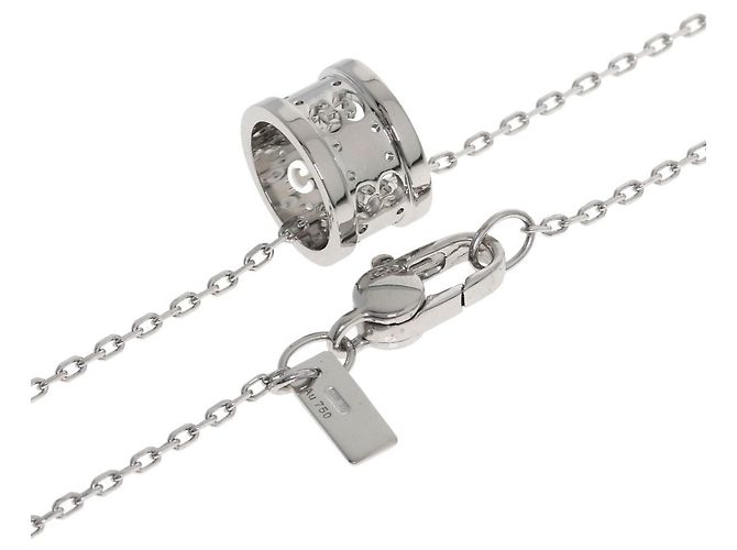 Collana Gucci Icon in oro bianco 18K - vista 2