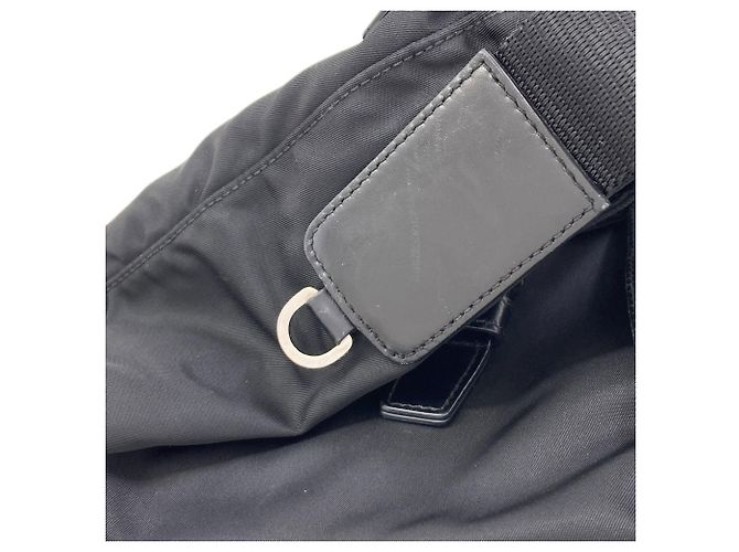 Bolso de hombro Prada con logotipo triangular Negro - vista 13