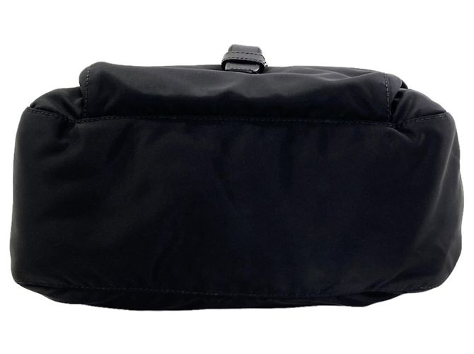Bolso de hombro Prada con logotipo triangular Negro - vista 4